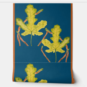 Fig Leaves on a  Wallpaper