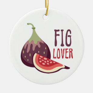Fig Lover Ceramic Ornament