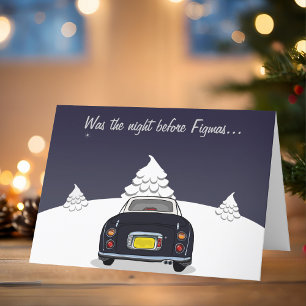 Figarations Black Figaro Car Figmas Christmas Card