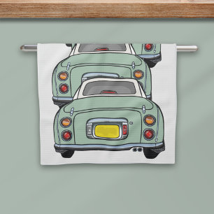Figarations Convoy Green Figaro Car Kitchen Towel