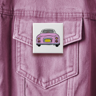 Figarations Cute Candy Pink Figaro Button Badge