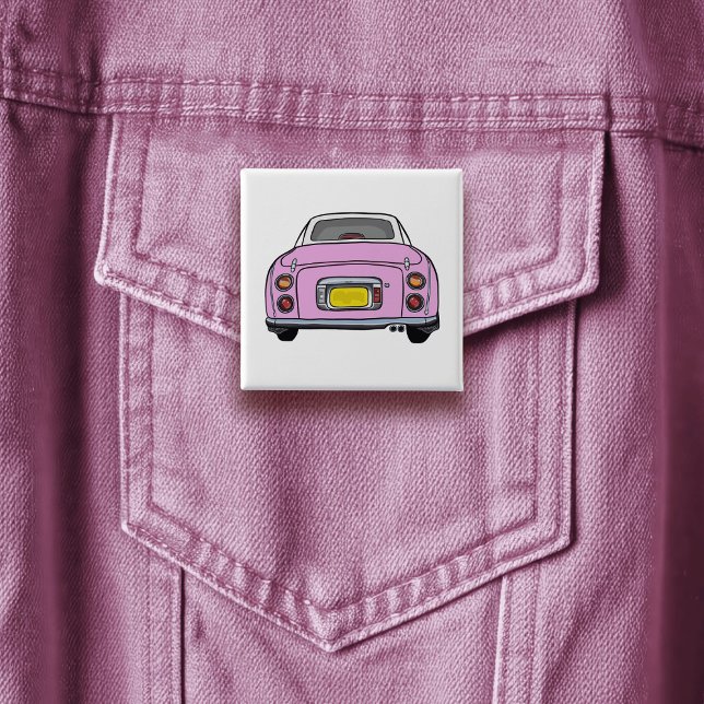 Figarations Cute Candy Pink Figaro Button Badge (A fun figgy pin button badge to attach to you! Show off your love of pink figaro cars)