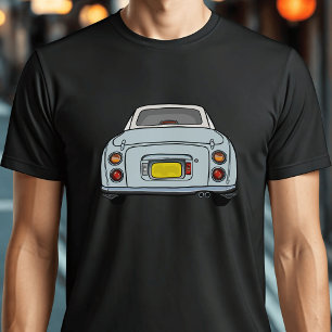 Figarations Cute Pale Aqua Figaro Car Black T-Shirt