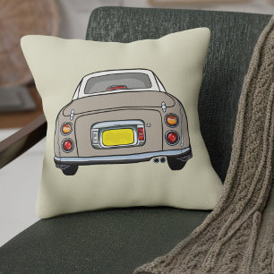 Figarations Cute Topaz Mist Figaro Car Beige Cushion