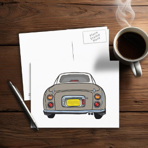 Figarations Cute Topaz Mist Figaro Car Postcard