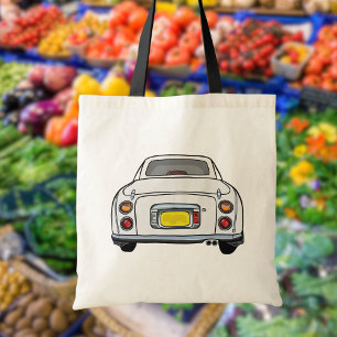 Figarations Cute White Figaro Car Tote Bag
