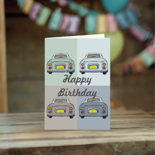 Figarations Figaro Season Car Birthday Card