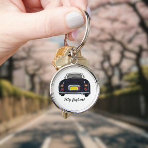 Figarations Funny Black Figaro Car Name Key Ring