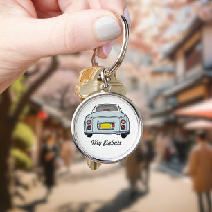 Figarations Funny Pale Aqua Blue Figaro Name Key Ring