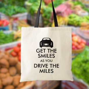 Figarations Get the Smiles Figaro Quote Tote Bag