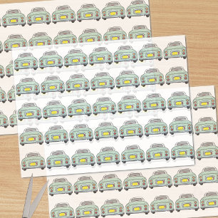 Figarations Green Figaro Car Pattern Tissue Paper