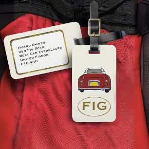 Figarations Monogram Red Figaro Car Luggage Tag