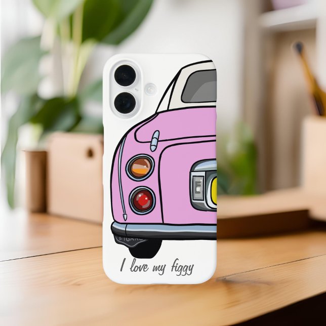 Figarations Name Cute Pink Figaro Car Case-Mate iPhone Case (Cute pink figaro phone case with space for your name. I love my figgy!)