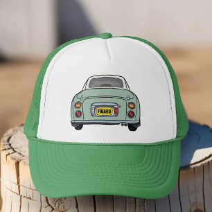 Figarations Name Emerald Green Figaro Car Trucker Hat
