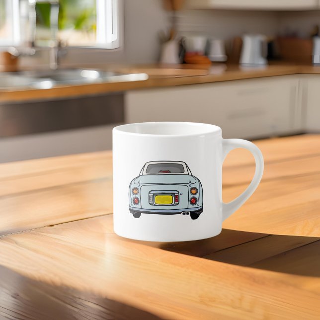 Figarations Name Pale Aqua Figaro Espresso Mug (How do you like your coffee in a morning? I like mine with a fig. Customise with your name )