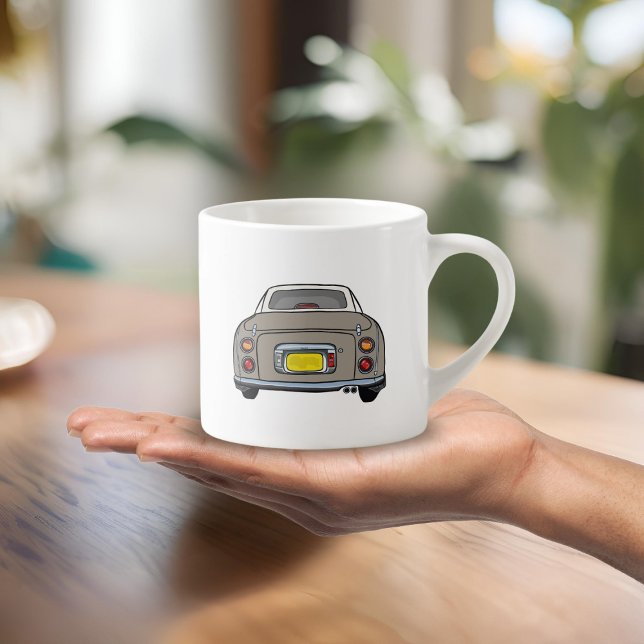 Figarations Name Topaz Mist Figaro Car Espresso Cup (How do you like your coffee in a morning? I like mine with a fig. Customise with your name )