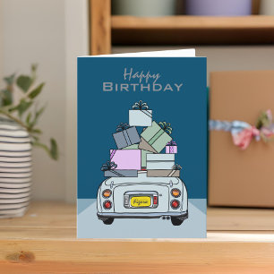 Figarations Pale Aqua Figaro Birthday Card