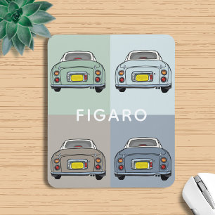 Figarations Seasons of Figaro Car Pattern Name Mouse Pad