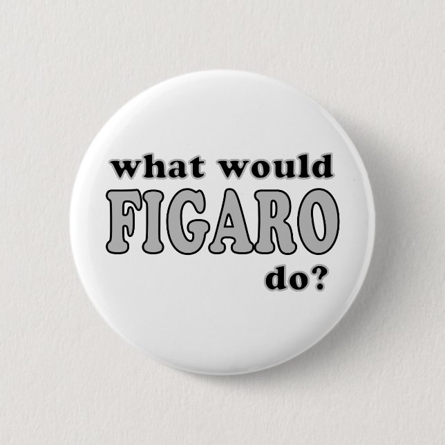 Figaro 6 Cm Round Badge (Front)