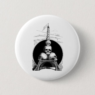 Figaro. An Eiffel Tower for the Cemetery 6 Cm Round Badge