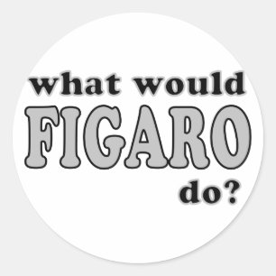Figaro Classic Round Sticker