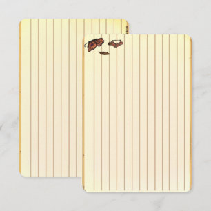 Figdewdrop caterpillar butterfly recipe notecards