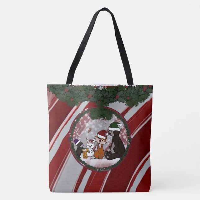 Figdewdrop Christmas Large Tote Bag (Front)