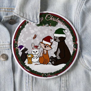 Figdewdrop Merry Christmas Round Button