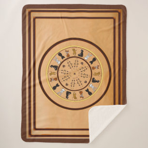 figdewdrop nutty bullseye Sherpa Blanket 