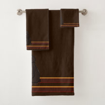 figdewdrops Bear Brown Bath Towel Set