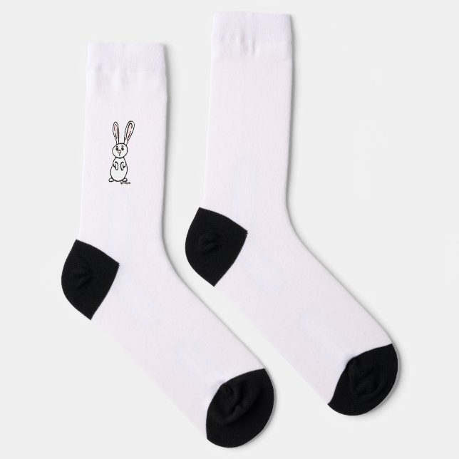 figdewdrops Bunny crew socks (Right)