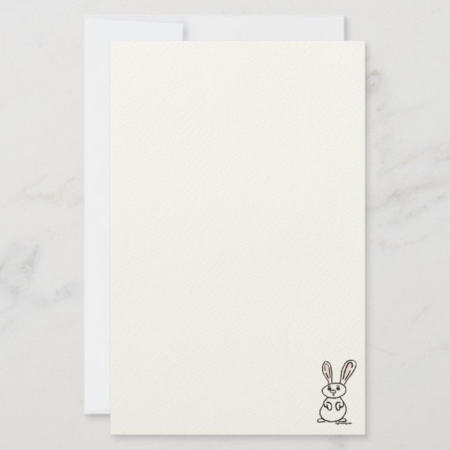 figdewdrops Bunny Stationery (Front)