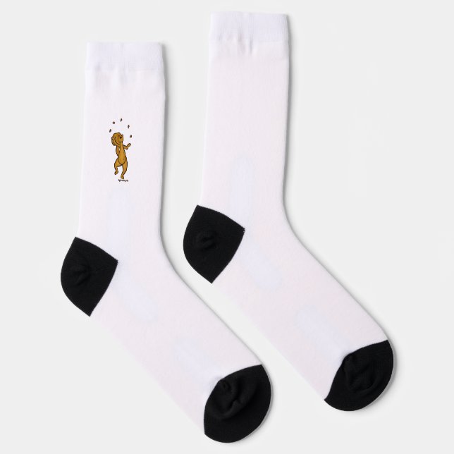 figdewdrops Juggling Squirrel crew socks (Right)