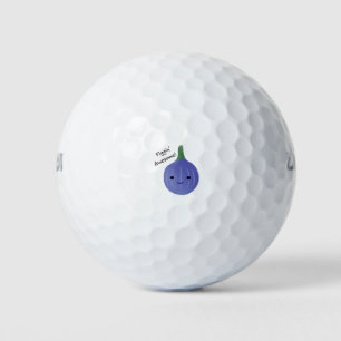 Figgin Awesome Cute Kawaii Fig Golf Balls