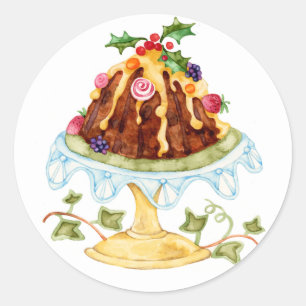Figgy Pudding Classic Round Sticker