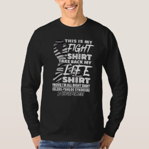 Figh I Zebra Ribbon I Ehlers Danlos Syndrome 1 T-Shirt