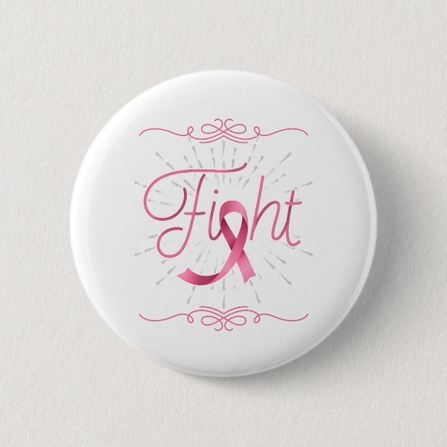 Fight 6 Cm Round Badge (Front)