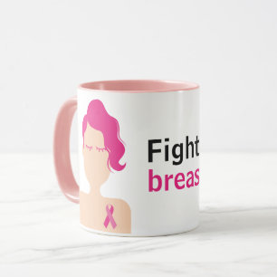 Fight against breast cancer mug