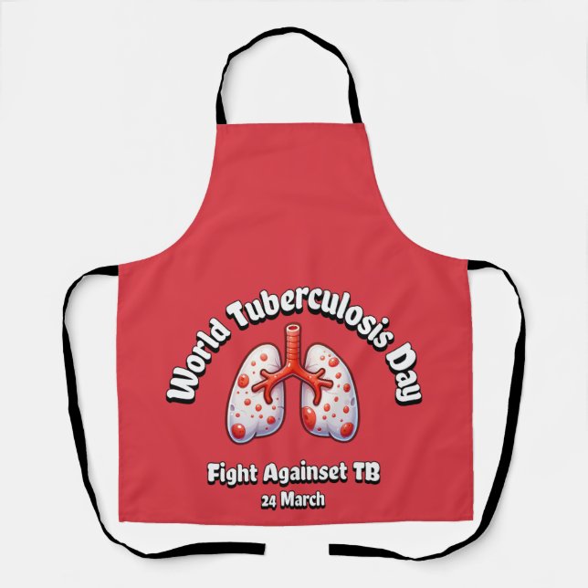 Fight Against TB. World Tuberculosis Day. Apron (Front)