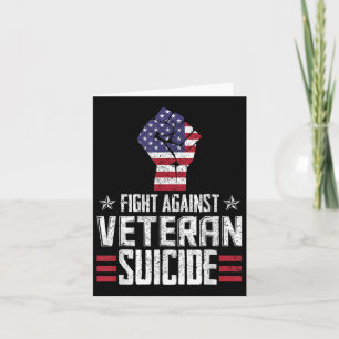 Fight Against Veteran Suicide Awareness Day Card