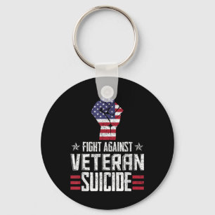 Fight Against Veteran Suicide Awareness Day Key Ring