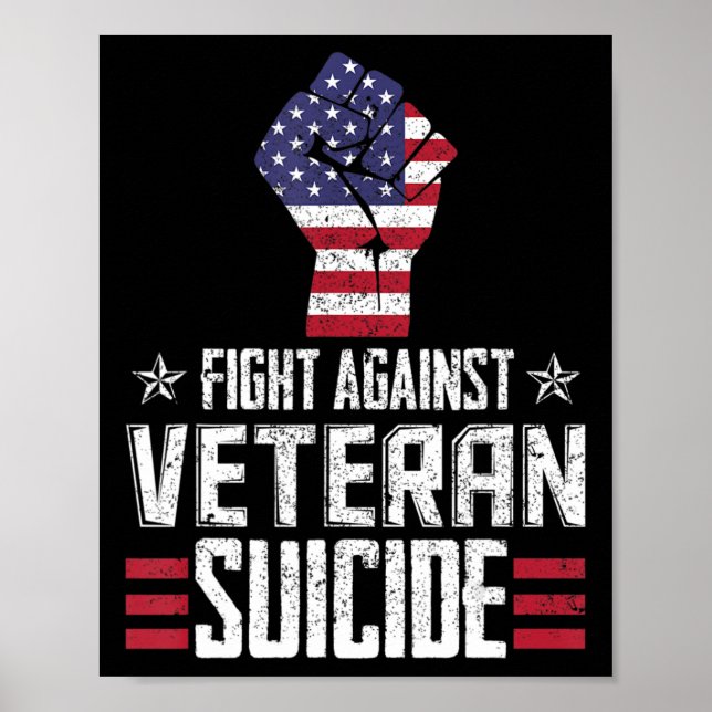 Fight Against Veteran Suicide Awareness Day  Poster (Front)