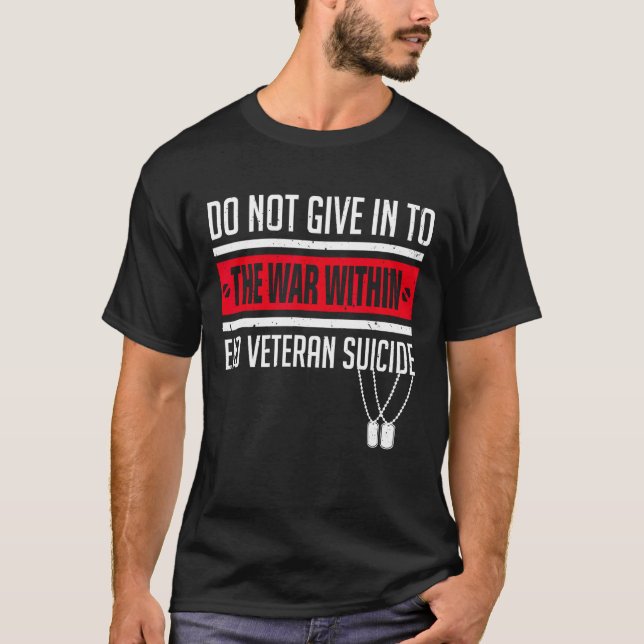 Fight Against Veteran Suicide Ptsd Awareness 22 a  T-Shirt (Front)