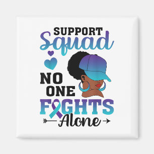 Fight Alone Suicide Prevention African Women Magnet