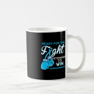 Fight Alopecia Awareness Blue Butterfly  Coffee Mug
