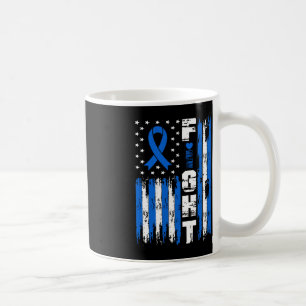 Fight Alopecia Awareness Patriotic USA American Fl Coffee Mug
