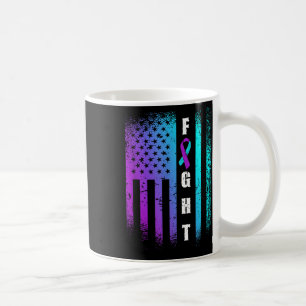 Fight American Flag Suicide Prevention Awareness Coffee Mug