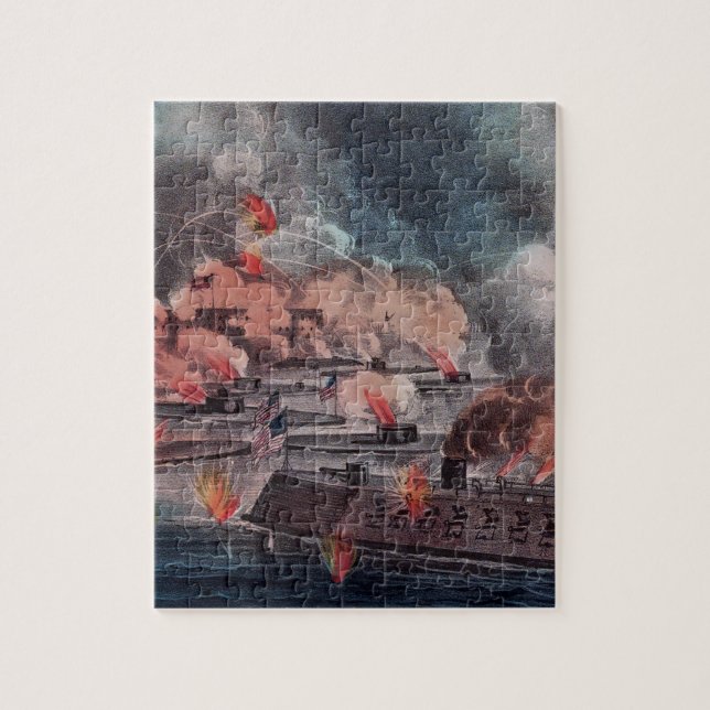 Fight at Charleston. Jigsaw Puzzle (Vertical)