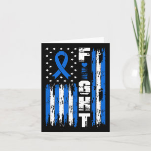 Fight Ataxia Awareness Patriotic Usa American Flag Card
