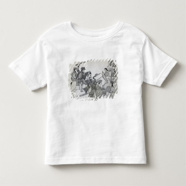 Fight between the Spanish and the Aztecs Toddler T-Shirt (Front)